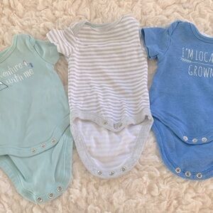 Three Newborn Onesies
